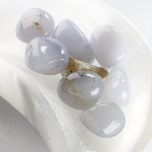 Blue Chalcedony Tumble-Nature's Treasures