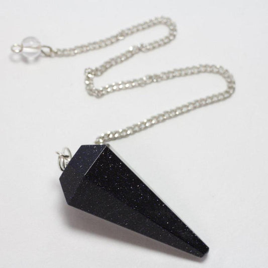 Blue Goldstone Pendulum-Nature's Treasures