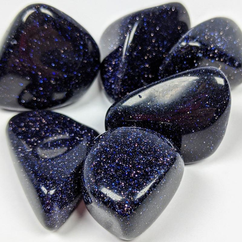 Blue Goldstone Tumble-Nature's Treasures