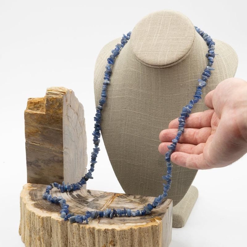 Blue Kyanite Chip Necklace-Nature's Treasures