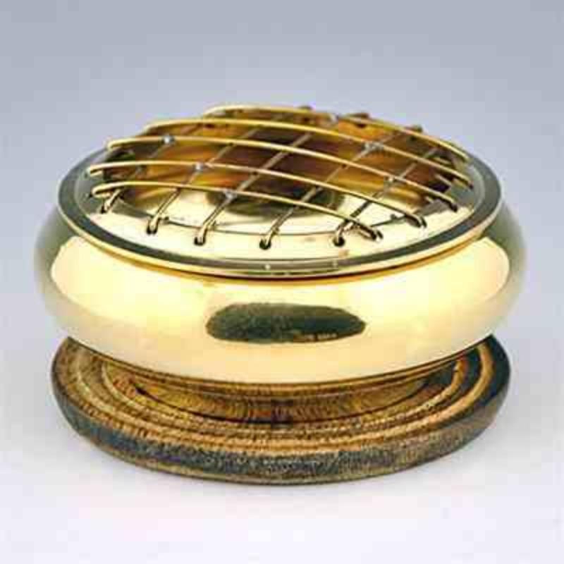 Brass Screen Charcoal Incense Burner || India-Nature's Treasures