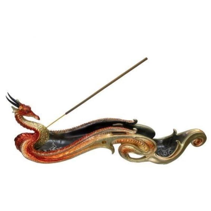 Celtic Fire Dragon Totem Incense Holder || Strength, Magic-Nature's Treasures