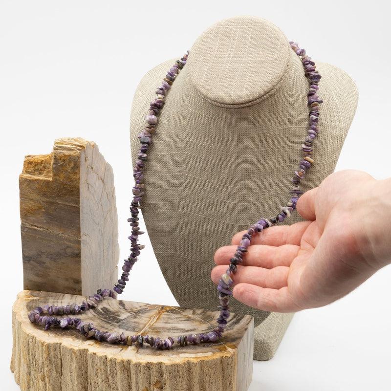 Charoite Chip Necklace-Nature's Treasures