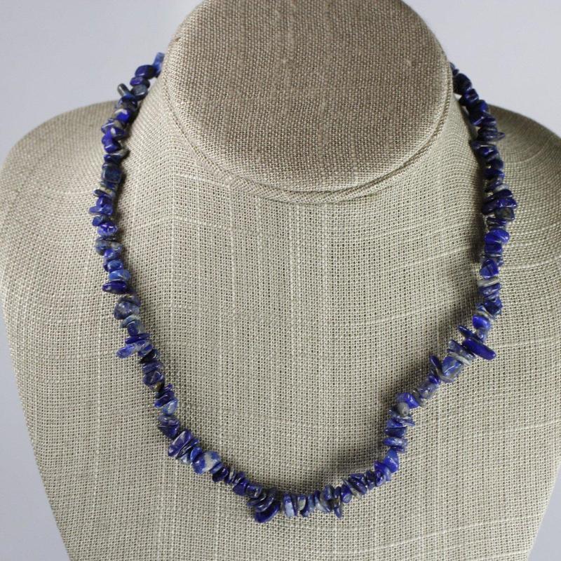 Chip Necklace Choker - Lapis-Nature's Treasures