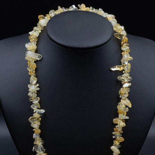 Citrine Chip Necklace-Nature's Treasures