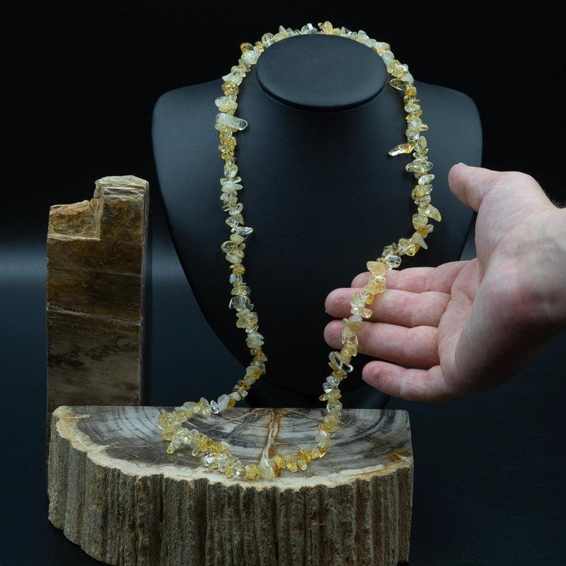 Citrine Chip Necklace-Nature's Treasures