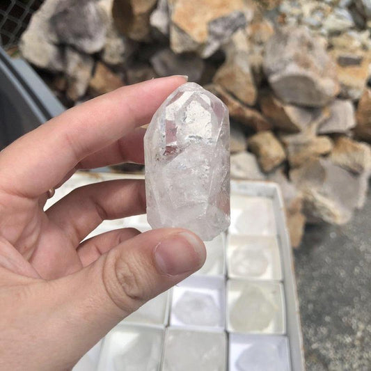 Clear Quartz Point Cut Base || Spiritual Awareness-Nature's Treasures