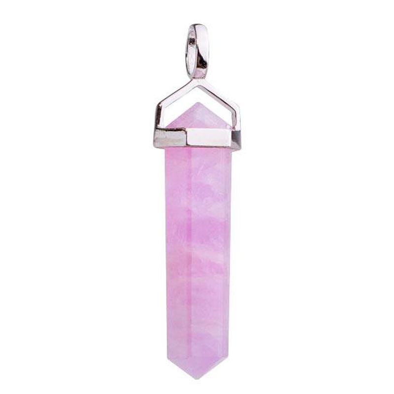 Double Terminated Kunzite Pendants || .925 Sterling Silver-Nature's Treasures