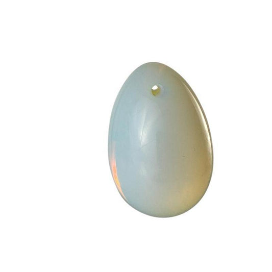 Drilled Polished Yoni Egg Set - Opalite, Sacred Feminine Health-Nature's Treasures
