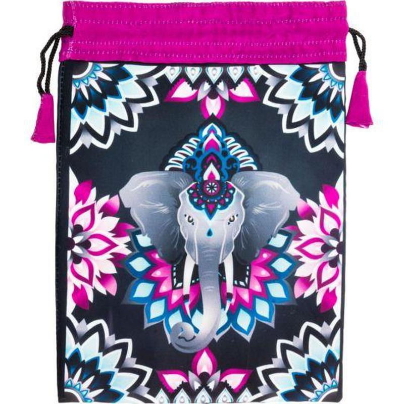 Elephant Ganesh Poly Drawstring Accessory Bag-Nature's Treasures