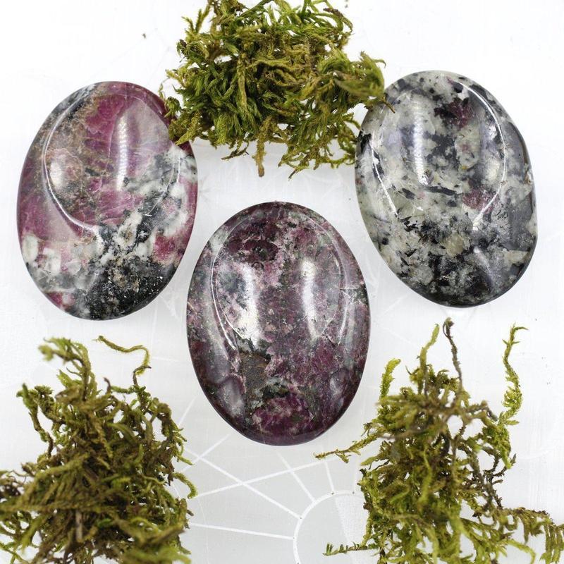 Eudialyte Worry Stone, Emotional Healing, Russia
