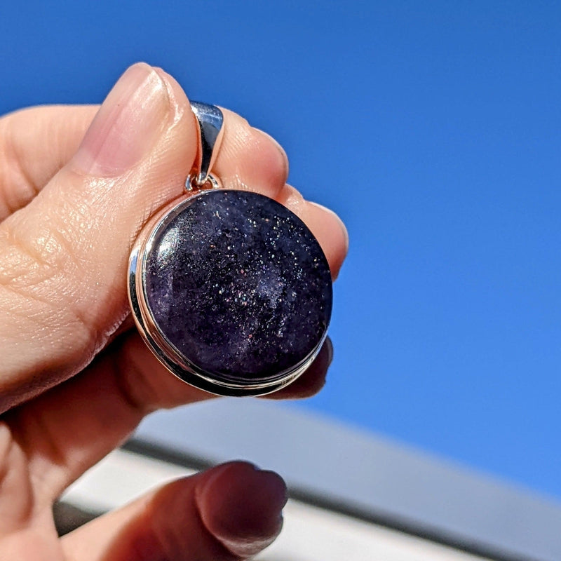 Iolite Sunstone Pendants || .925 Sterling Silver-Nature's Treasures