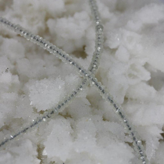 Labradorite Dainty Faceted Necklace 2MM || .925 Sterling Silver-Nature's Treasures