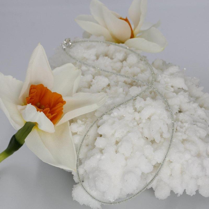 Labradorite Dainty Faceted Necklace 2MM || .925 Sterling Silver-Nature's Treasures