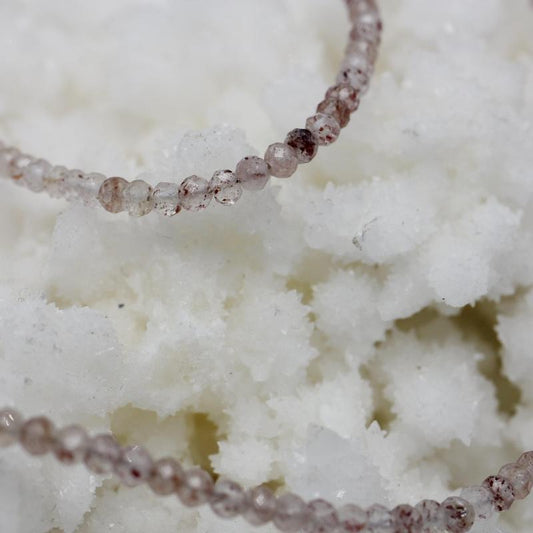 Lepidocrocite In Quartz Dainty Faceted Necklace || .925 Sterling Silver-Nature's Treasures