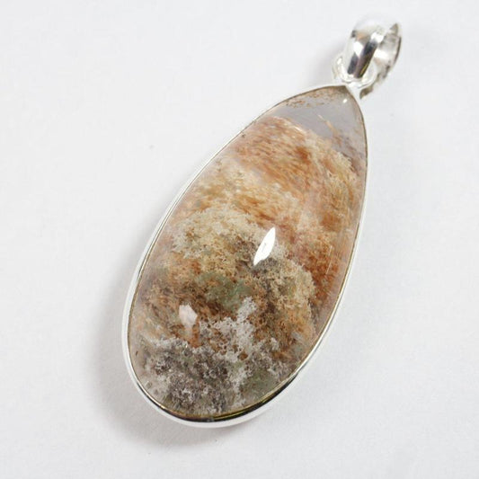 Lodolite Garden Quartz Pendant || .925 Sterling Silver-Nature's Treasures