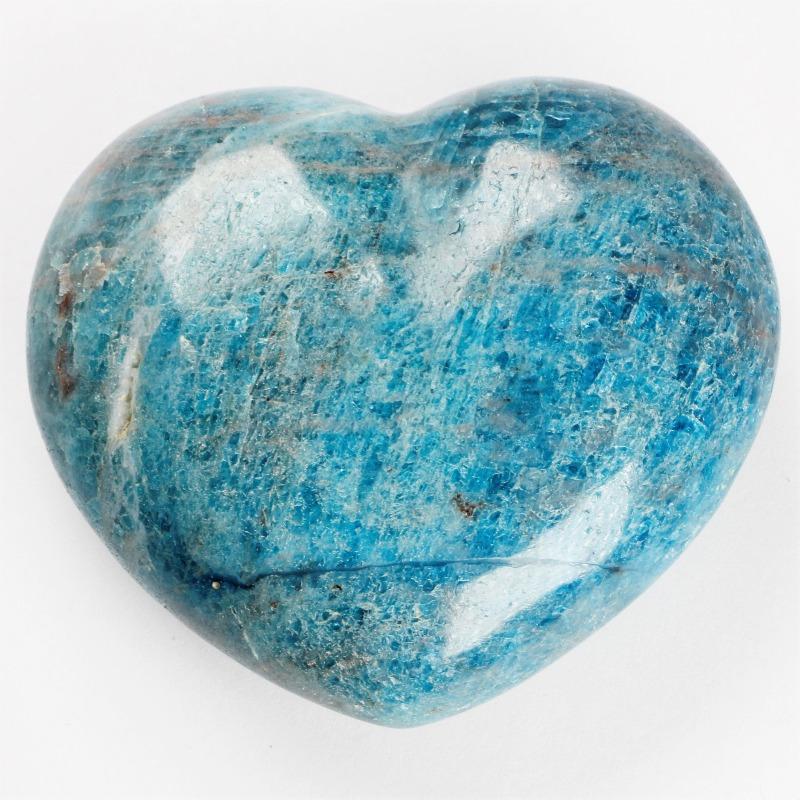 Natural Blue Apatite Polished Puff Hearts || Inner Knowledge, Aura Cleansing || Madagascar-Nature's Treasures