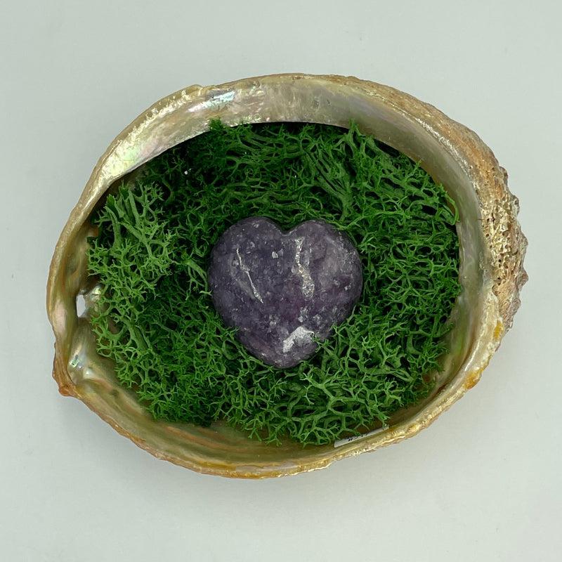Natural Lepidolite Pocket Hearts || Emotional Healing, Stress Relief || Brazil-Nature's Treasures