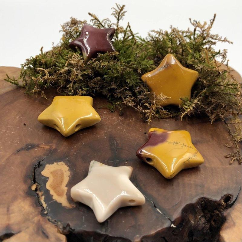 Natural Mookaite Jasper Star Pendant || Grounding, Awareness || Australia-Nature's Treasures