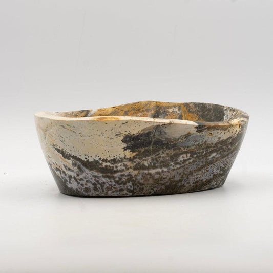 Natural Ocean Jasper Round Bowls || Jumbo || Purification, Spiritual Awakening || Madagascar-Nature's Treasures