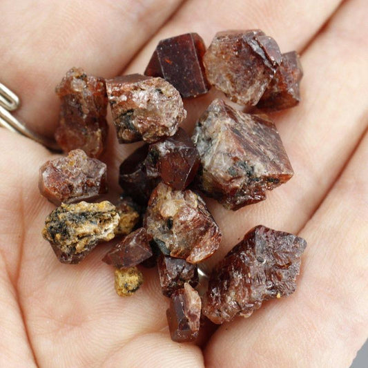 Natural Raw Red Zircon Specimens || 20 Gram Pack || Enlightenment, Mental Healing || Skerdo, Pakistan-Nature's Treasures