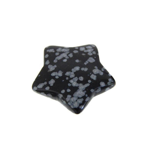 Natural Snowflake Obsidian Glass Star Carvings || Protection, Attunement || Mexico-Nature's Treasures