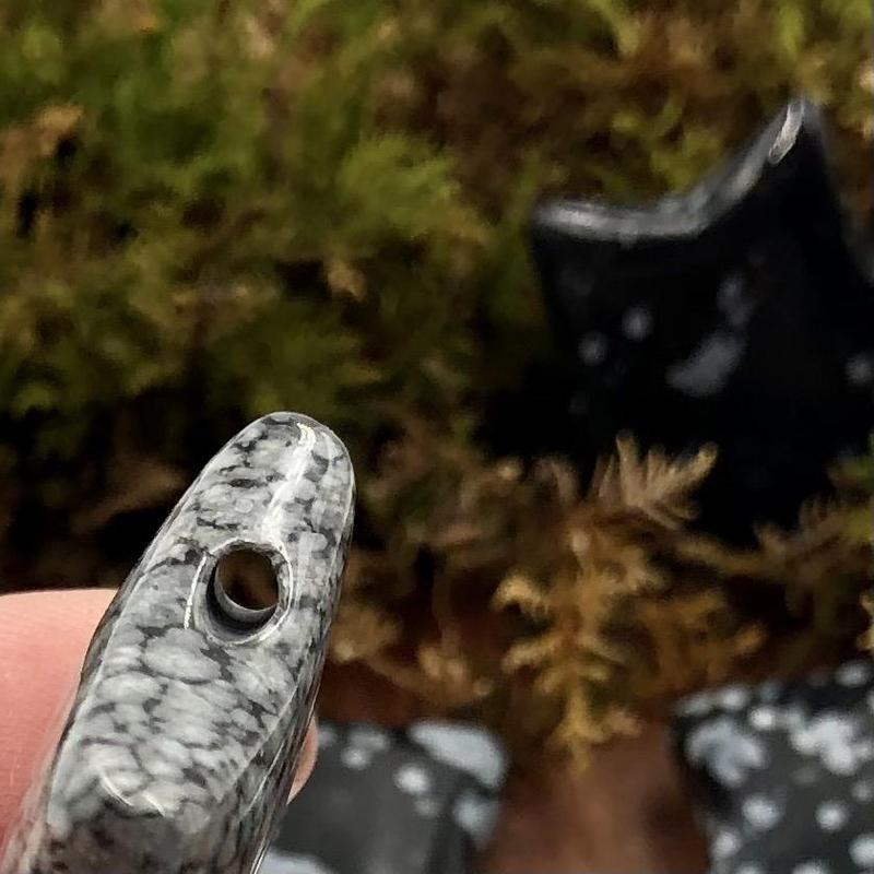 Natural Snowflake Obsidian Glass Star Pendant || Protection, Attunement || Mexico-Nature's Treasures