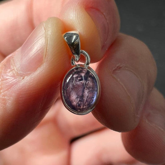 Natural Tanzanite Crystal Pendant || .925 Sterling Silver-Nature's Treasures