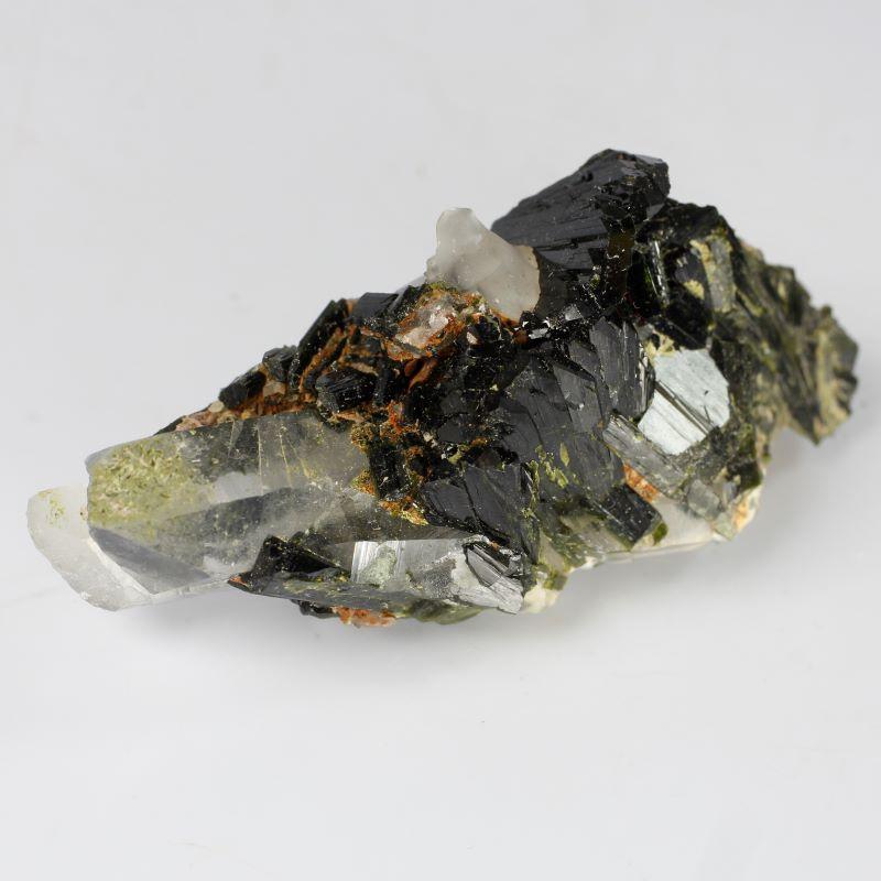 Naturally Formed Epidote In Quartz Cluster-Nature's Treasures
