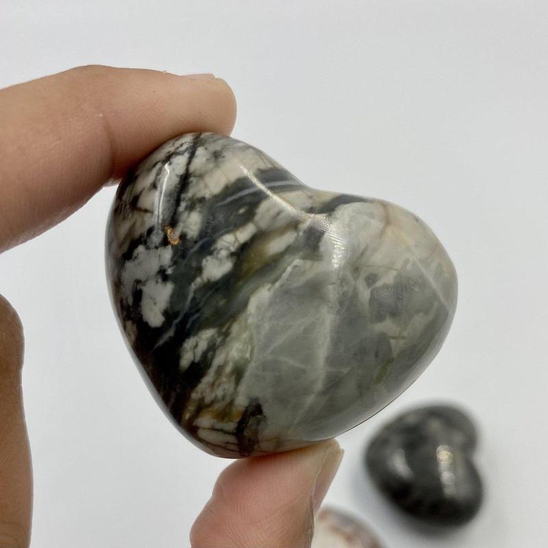 Picasso Jasper Puff Heart-Nature's Treasures