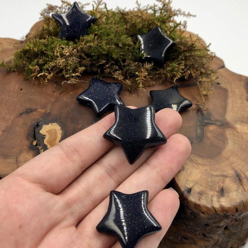 Polished Blue Goldstone Star Pendant || Spiritual Connections, Communications || China-Nature's Treasures