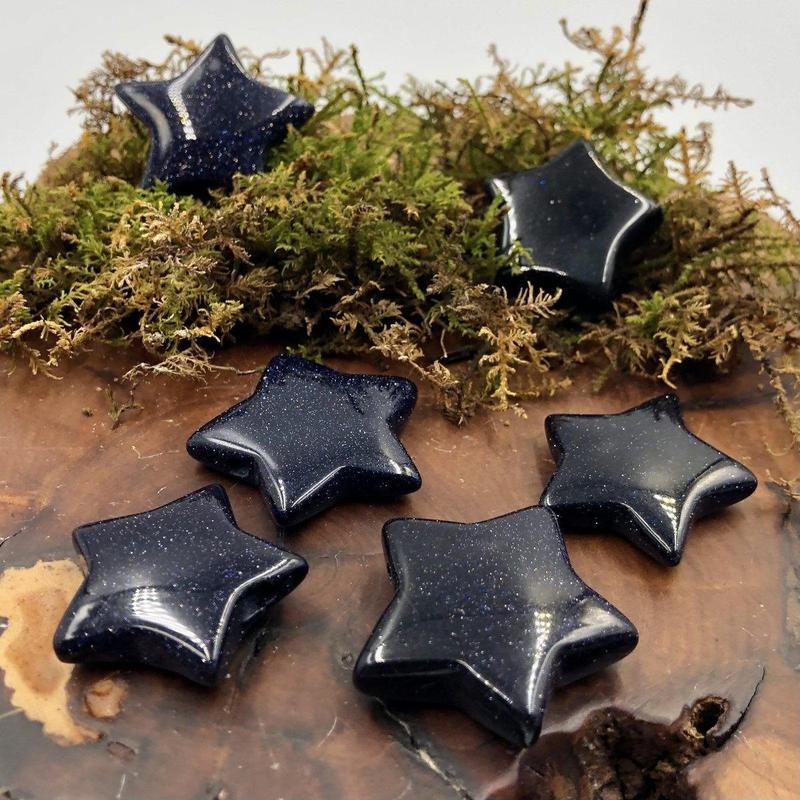 Polished Blue Goldstone Star Pendant || Spiritual Connections, Communications || China-Nature's Treasures