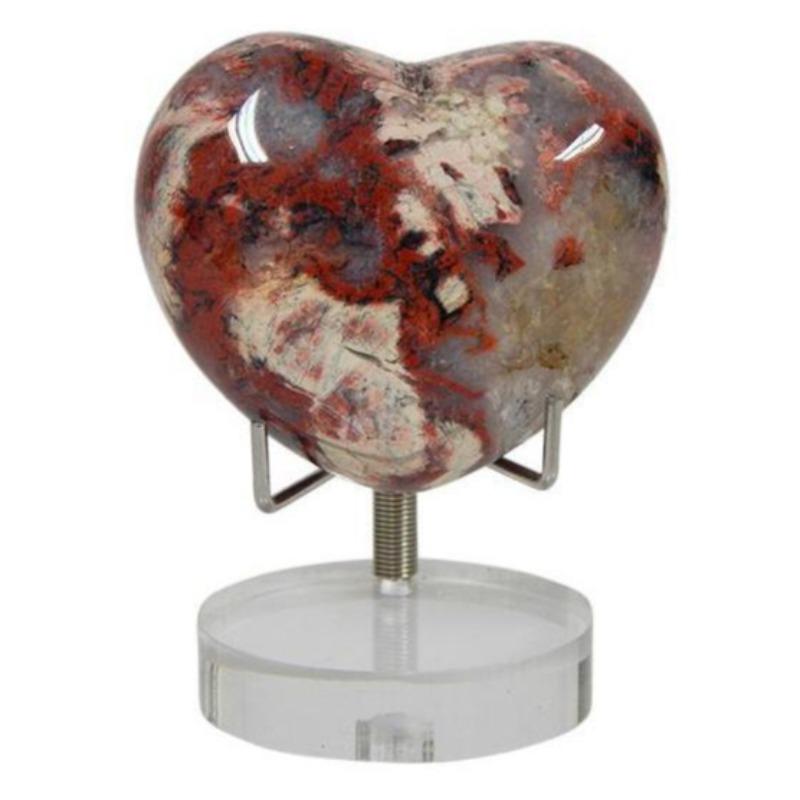 Polished Brecciated Red Jasper Hearts || Grounding, Mental Clarity || China-Nature's Treasures