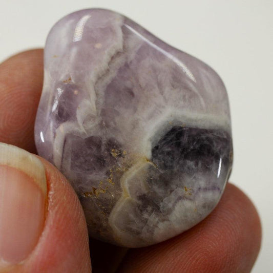 Polished Chevron Amethyst Tumble Stone || High Psyche Enhancer, Protection, Anxiety & Stress relief || Brazil-Nature's Treasures