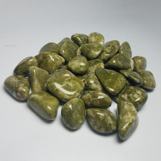 Polished Epidote Tumbled Stone || Medium || Cleansing Negativity, Manifestation, Clearing Blockages-Nature's Treasures