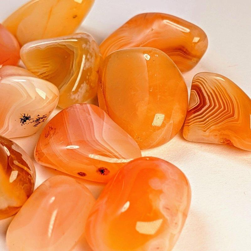 Polished Peach Botswana Agate Tumbled Stones || Grief & Emotional Expression || Botswana
