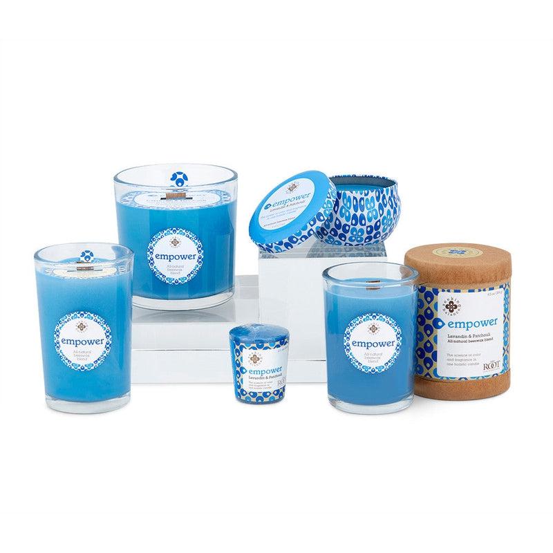 Root Candles Seeking Balance Spa Collection || Empower - Lavandin & Patchouli-Nature's Treasures