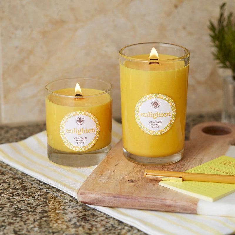 Root Candles Seeking Balance Spa Collection Enlighten Cedar Verbe