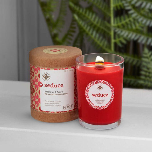 Root Candles Seeking Balance Spa Collection || Seduce - Patchouli & Anise-Nature's Treasures