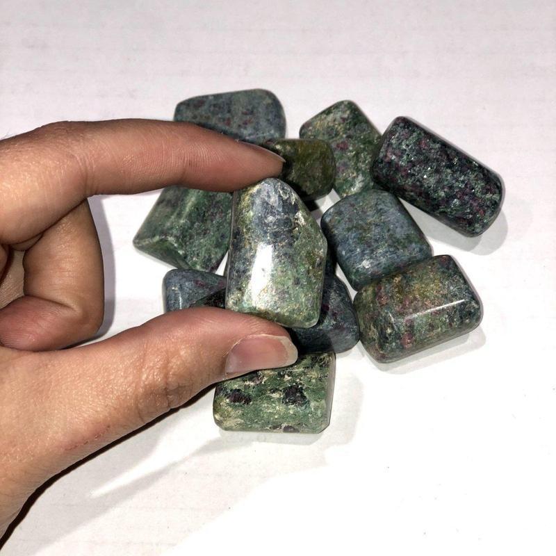 Ruby Fuchsite Tumble - Green Muscovite-Nature's Treasures