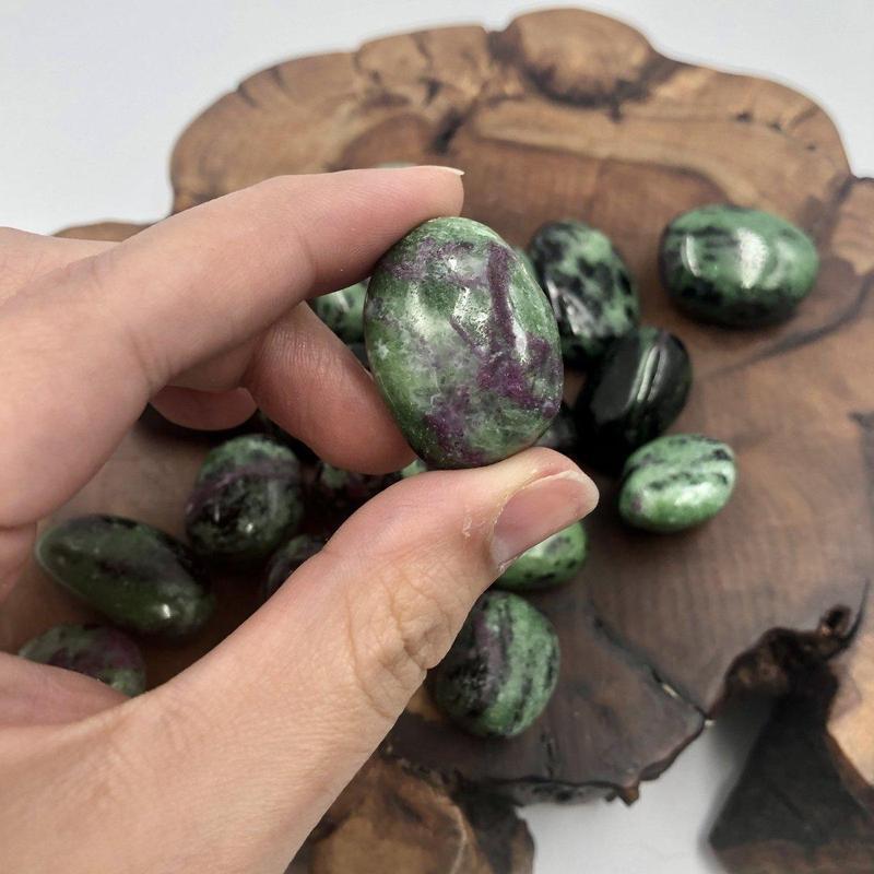 Ruby in Zoisite Tumbles-Nature's Treasures