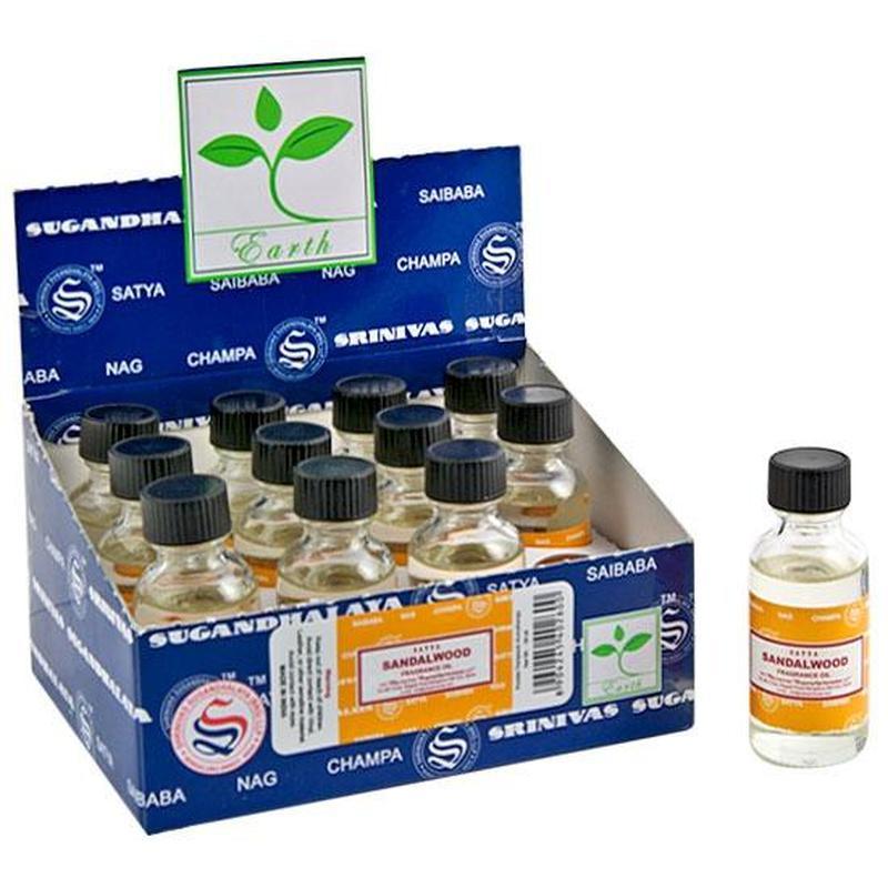 Satya Sandalwood Fragrance Oil 30ml - 1 fl.oz.-Nature's Treasures