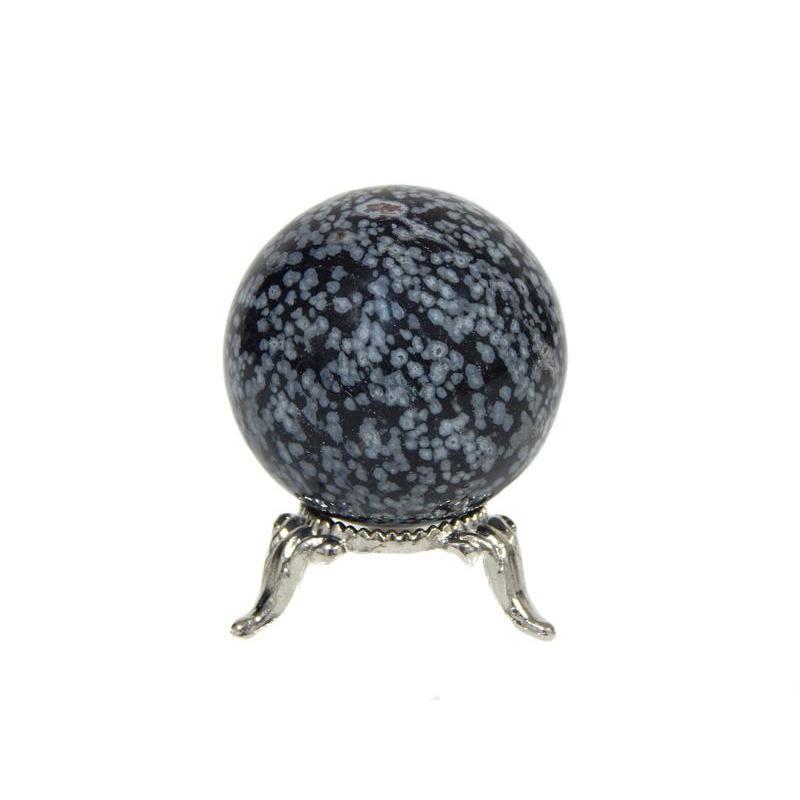 Snowflake Obsidian Sphere 40mm-Nature's Treasures