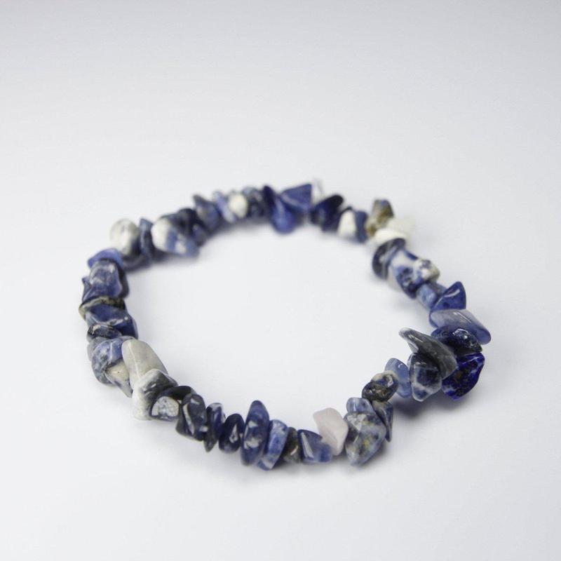 Sodalite Chip Bracelet - Promotes Clear Communication-Nature's Treasures