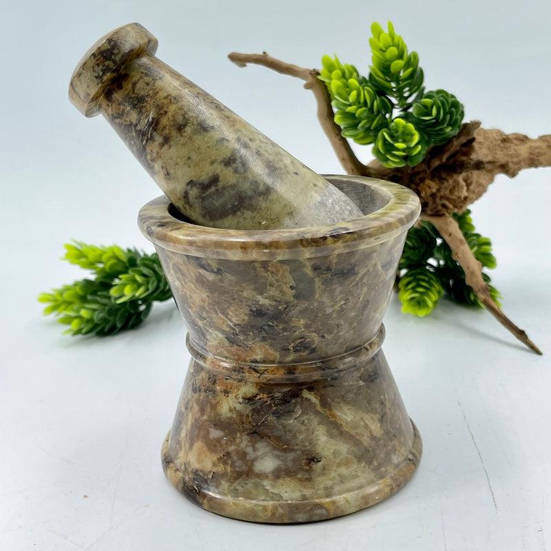 Traditional Apothecary Soapstone Mortar and Pestle-Nature's Treasures