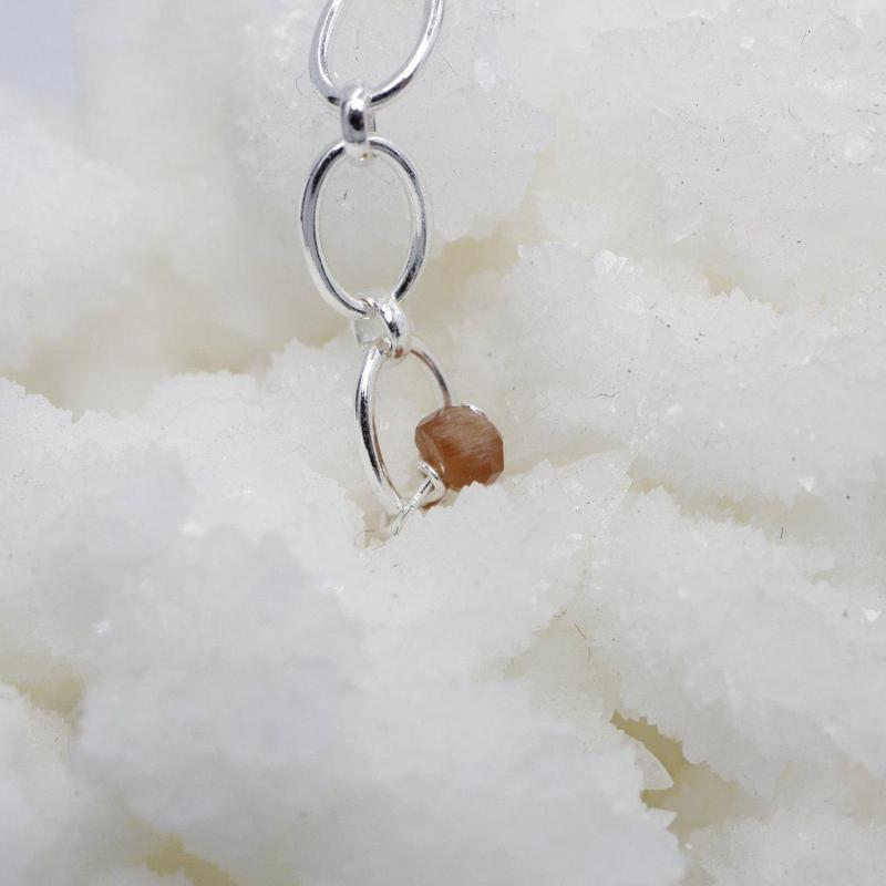 Unakite Dainty Faceted Necklace || .925 Sterling Silver-Nature's Treasures