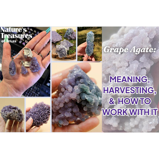 Grape Agate: Meaning, Harvesting, & How to Work with It Blog Header Image