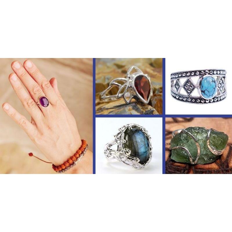 Healing Crystal Jewelry - Crystal, Natural Stone & Gemstone Rings ...
