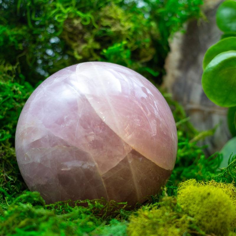 A Grade 6 Star Rose Quartz Spheres || 50 MM To 85 MM || Madagascar-Nature's Treasures