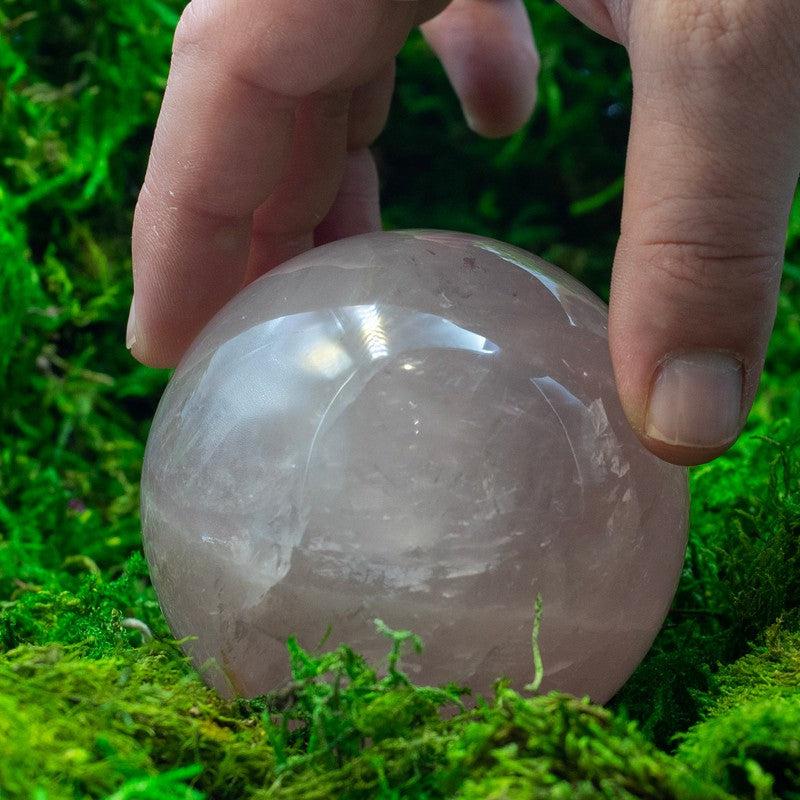 A Grade 6 Star Rose Quartz Spheres || 50 MM To 85 MM || Madagascar-Nature's Treasures